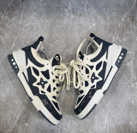 Tênis LV Skate "Marine White" (Azul Marinho/Branco)